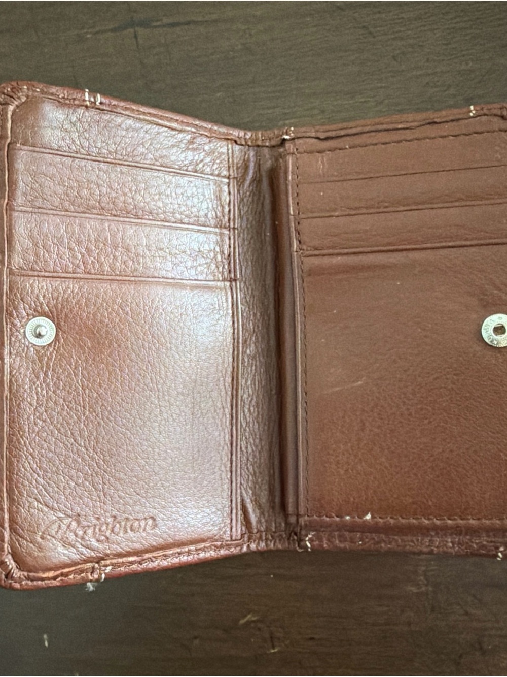 Brighton Brown Leather Wallet with Decorative Silver Buckle - Picture 4 of 7